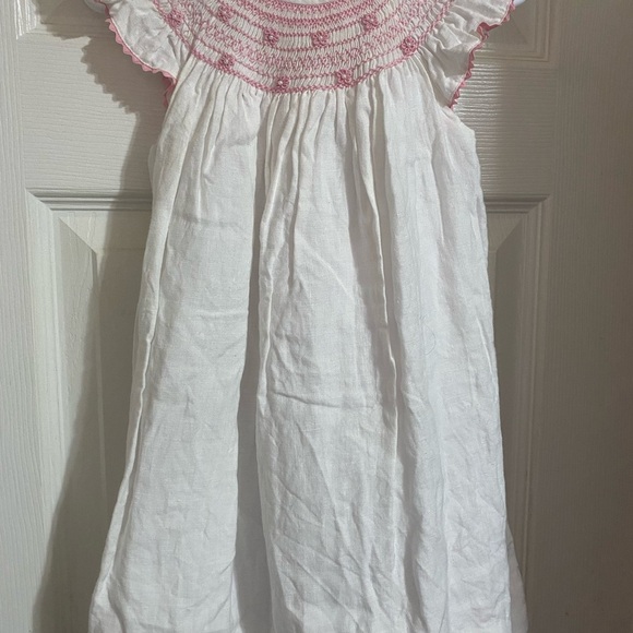 White and Pink Kids Dress - Picture 4 of 9